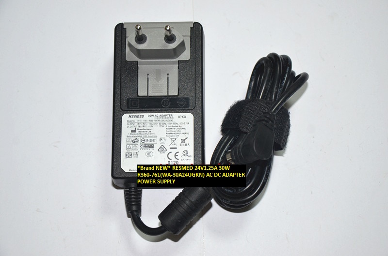 *Brand NEW* RESMED 24V1.25A 30W R360-761(WA-30A24UGKN) AC DC ADAPTER POWER SUPPLY